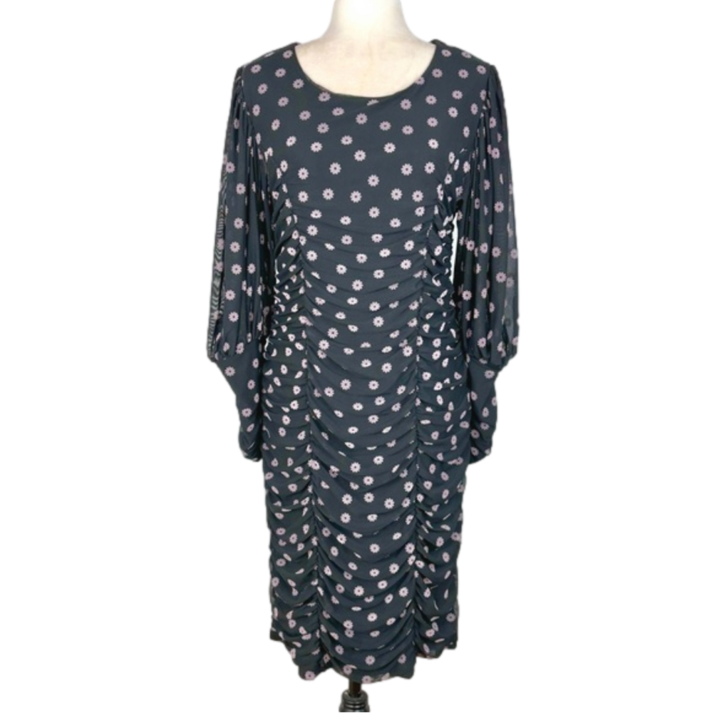 Suzy Shier ruched floral dress, NWT